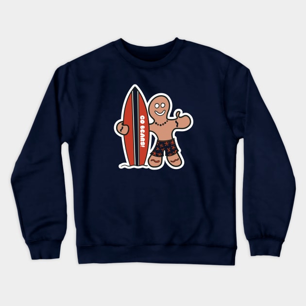 Surfs Up for the Chicago Bears! Crewneck Sweatshirt by Rad Love